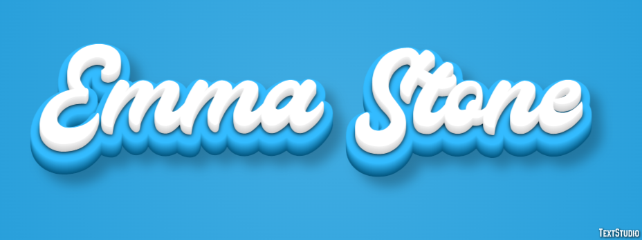 Emma Stone Text Effect