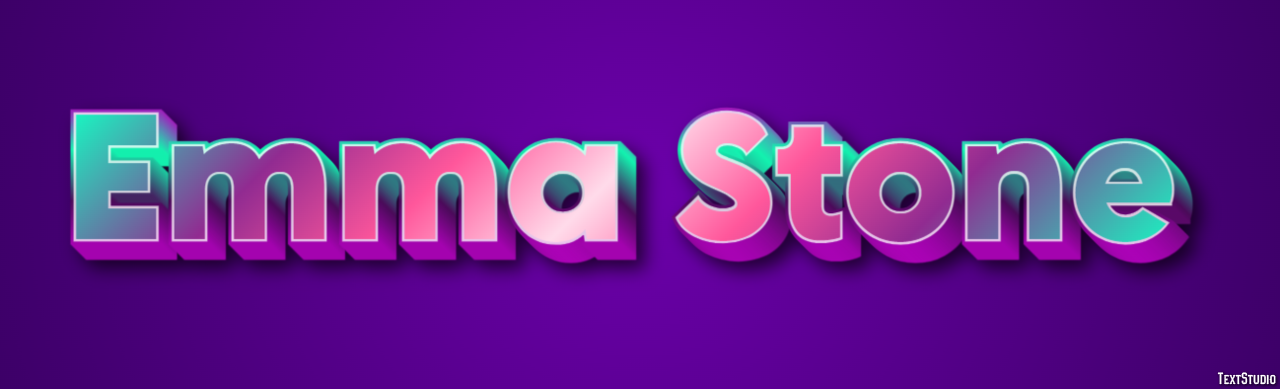 Emma Stone Text Effect