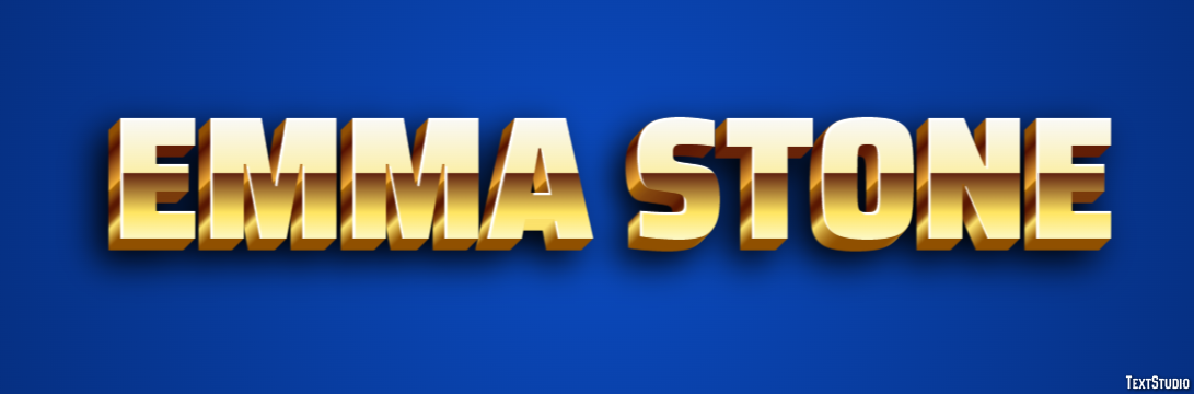 Emma Stone Text Effect