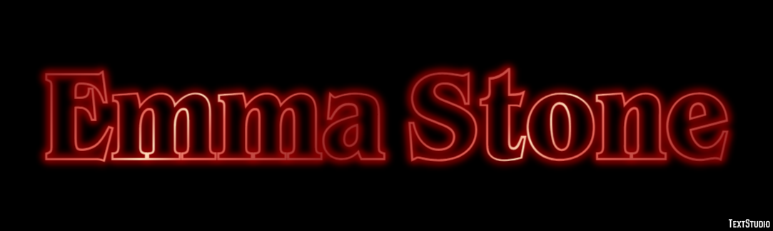 Emma Stone Text Effect
