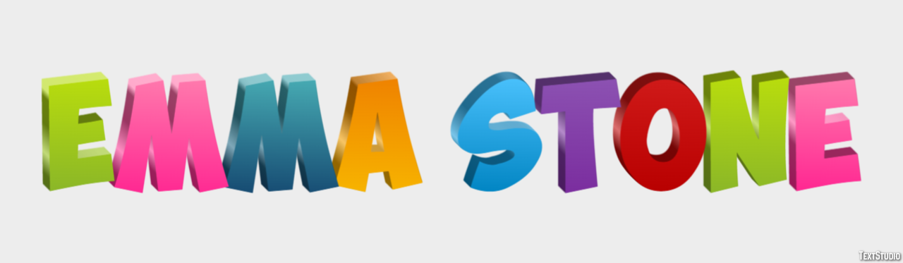 Emma Stone Text Effect