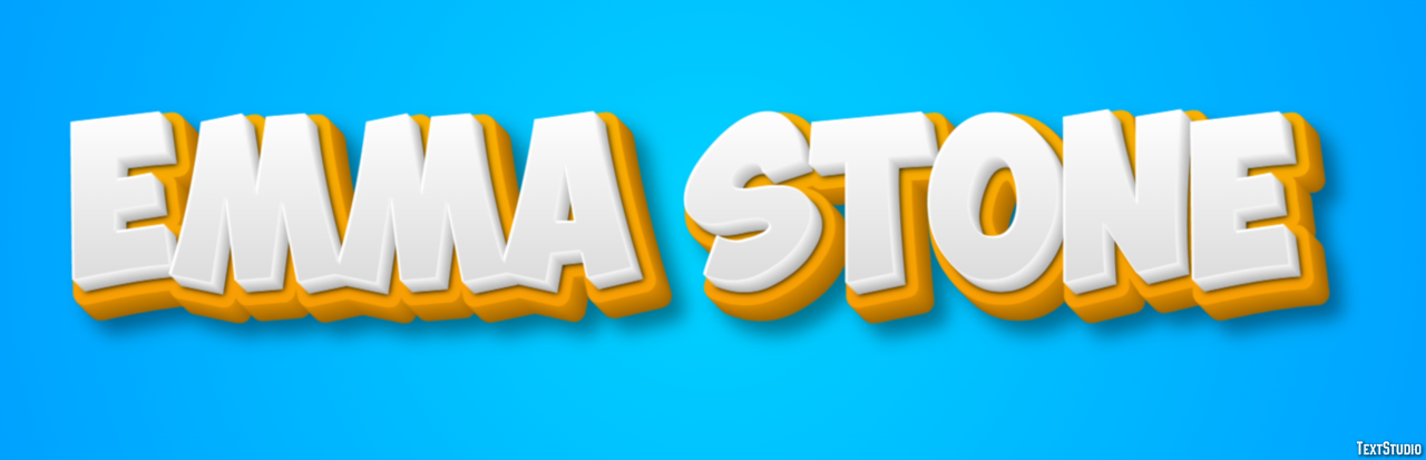 Emma Stone Text Effect