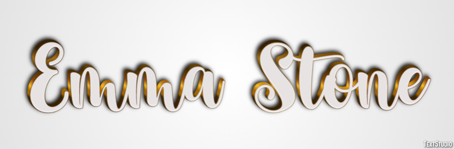 Emma Stone Text Effect
