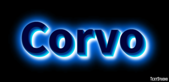 Corvo テキスト効果