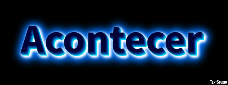 Acontecer Efecto de texto