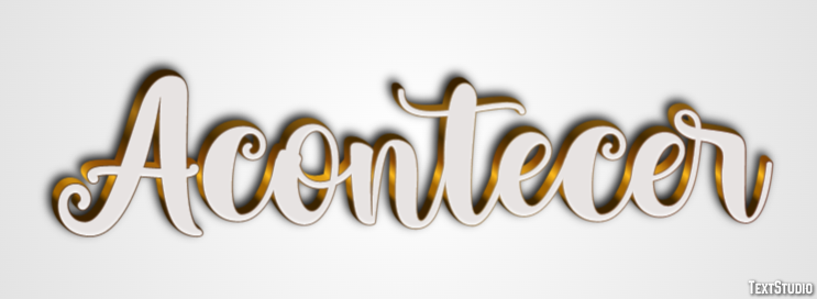 Acontecer Text Effect