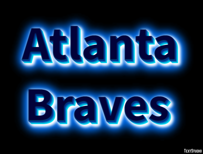 Atlanta Braves テキスト効果
