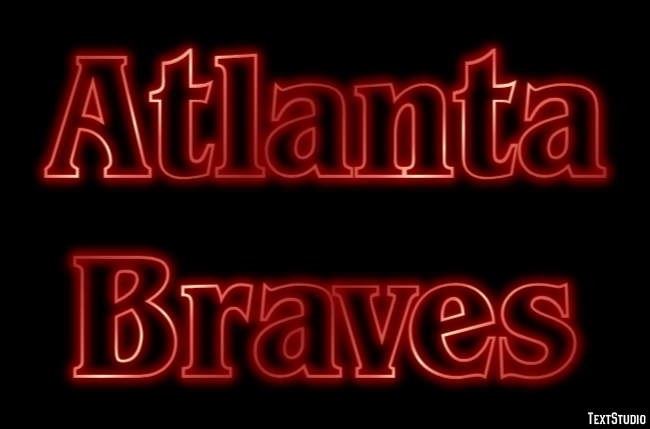 Atlanta Braves Efekt tekstowy