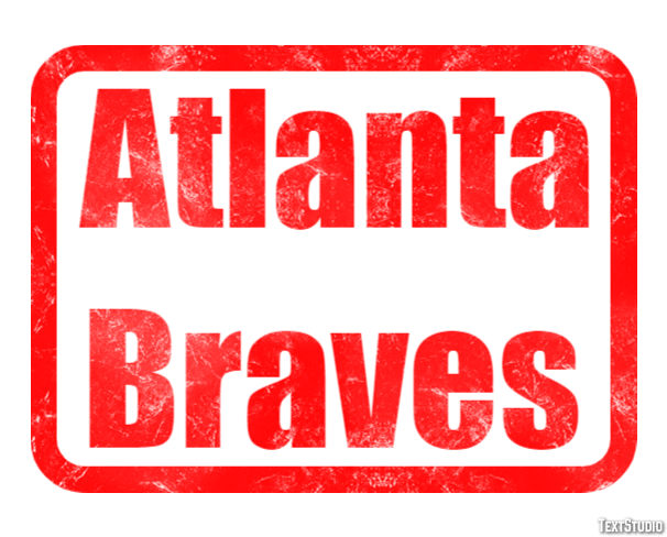 Atlanta Braves Texteffekt
