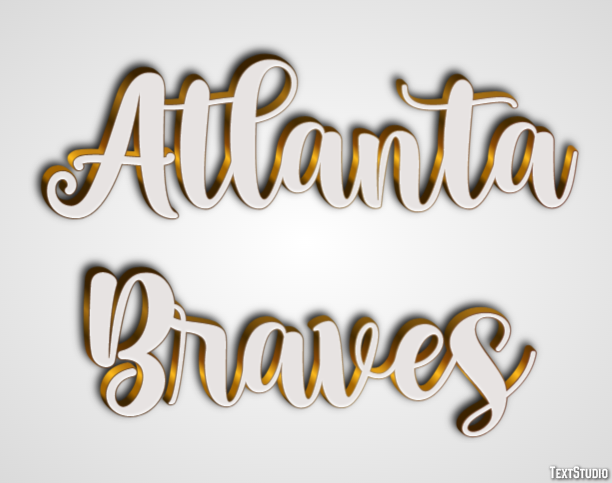 Atlanta Braves Texteffekt