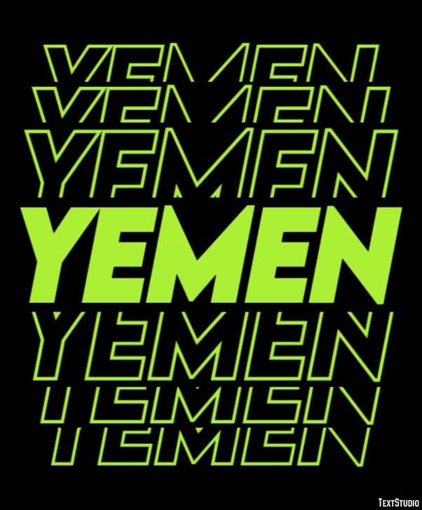 Yemen Effetto testo