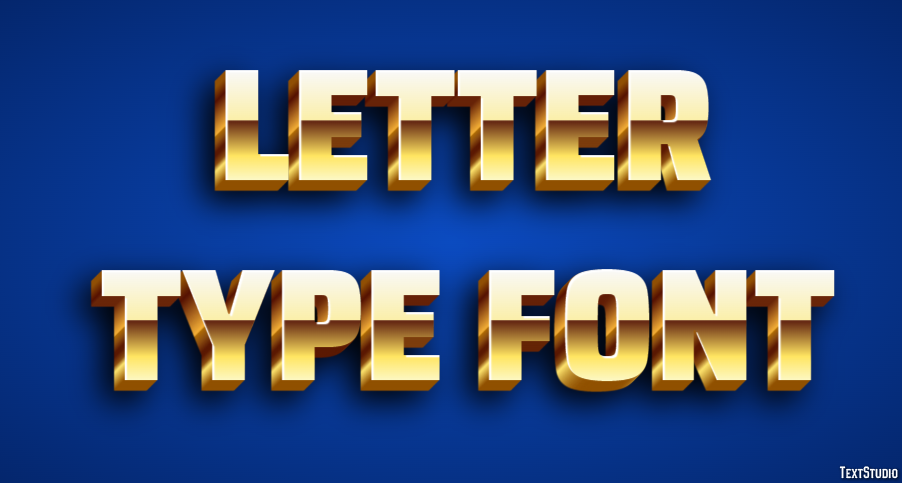 Letter Type Font Efekt tekstowy