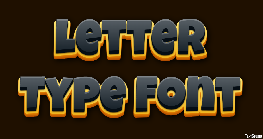 Letter Type Font Efekt tekstowy
