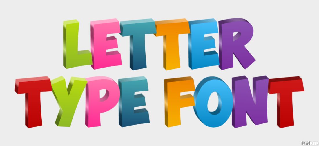 Letter Type Font Efekt tekstowy