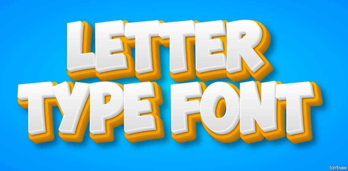 Letter Type Font Efekt tekstowy