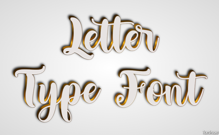 Letter Type Font Efekt tekstowy