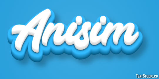 Anisim テキスト効果