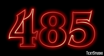 485 Text effect