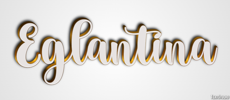 Eglantina Effetto testo