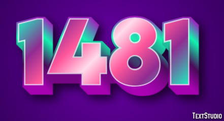 1481 Efecto de Texto