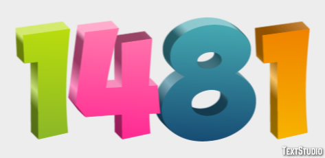 1481 Efecto de Texto
