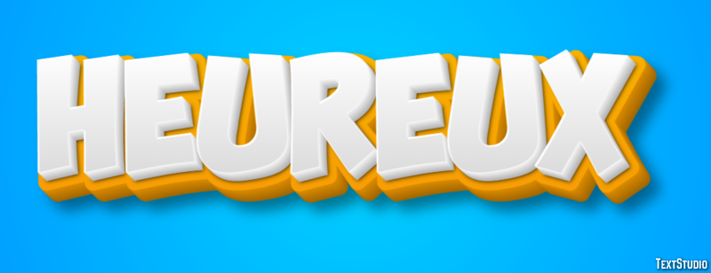 Heureux Text Effect