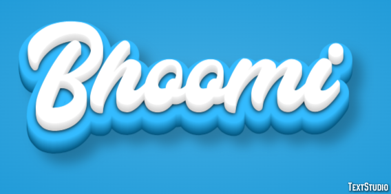 Bhoomi Эффект текста