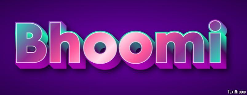 Bhoomi Эффект текста