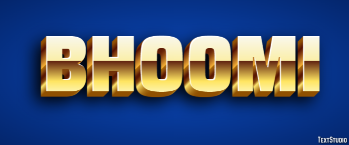 Bhoomi Text Effect
