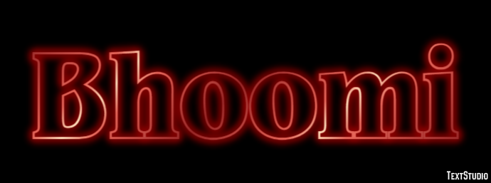 Bhoomi Эффект текста