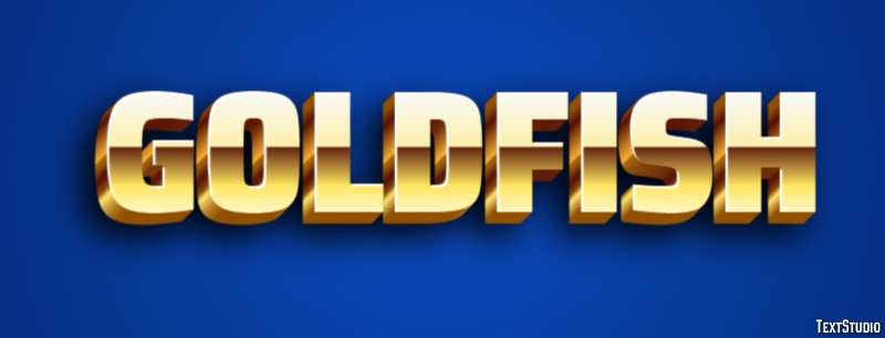 Goldfish Text Effect