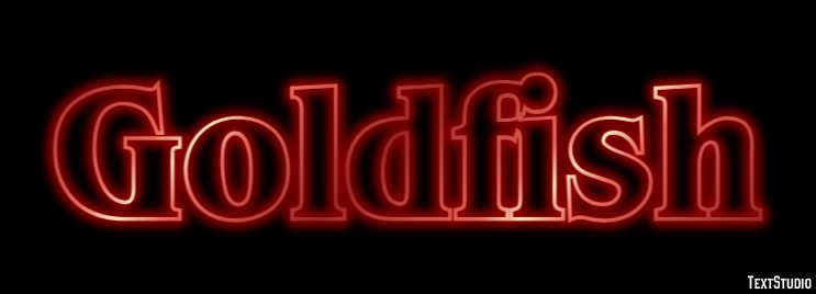 Goldfish Text Effect
