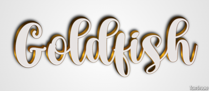 Goldfish Text Effect