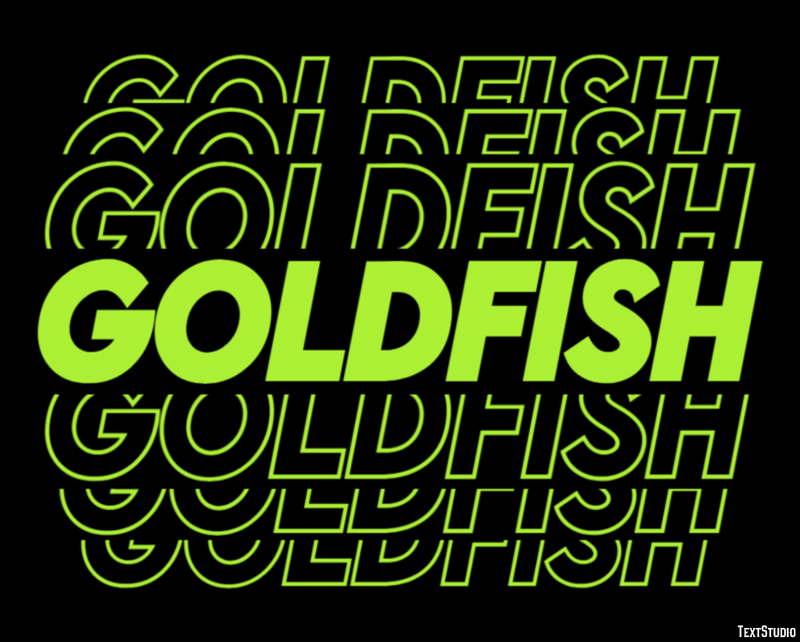 Goldfish Text Effect