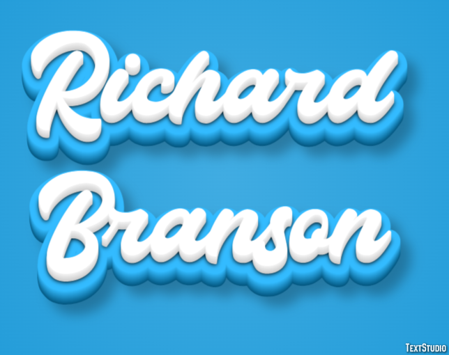 Richard Branson Text Effect