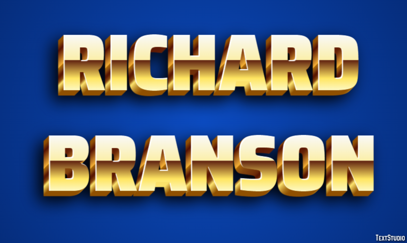 Richard Branson Text Effect