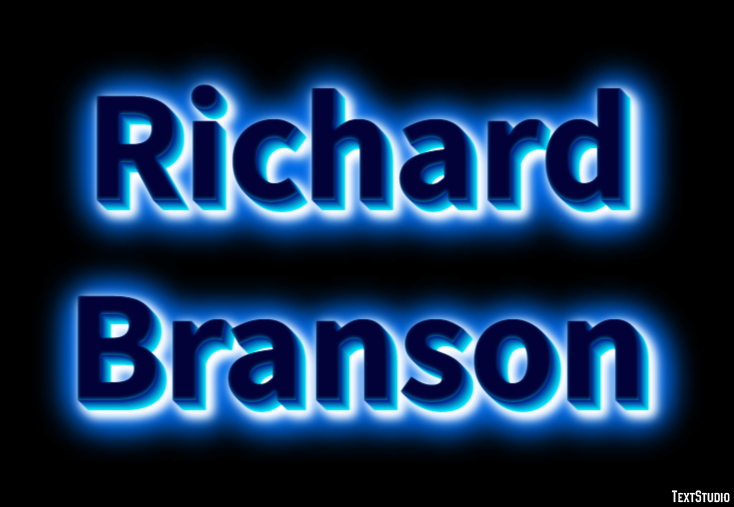 Richard Branson Text Effect