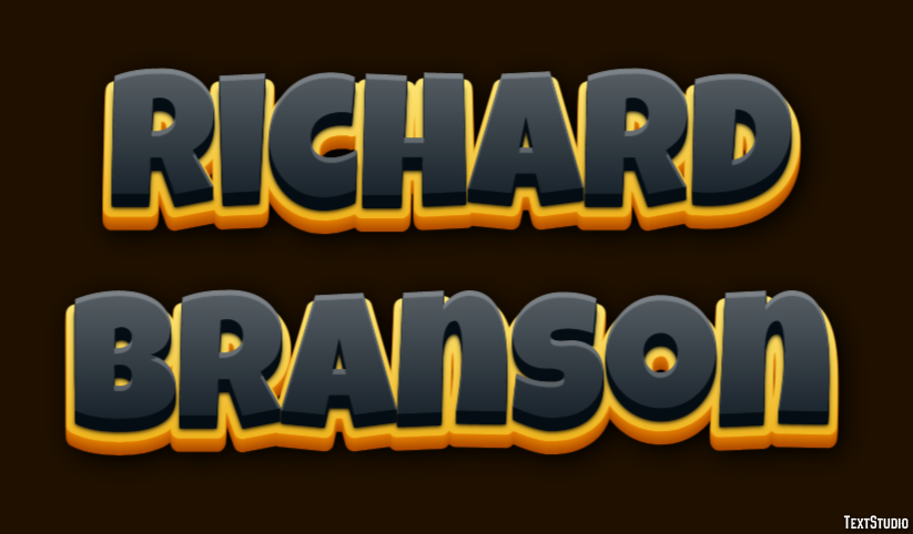 Richard Branson Text Effect