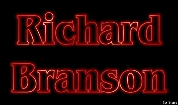 Richard Branson Text Effect