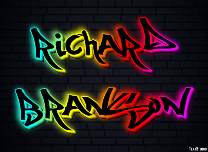 Richard Branson Text Effect