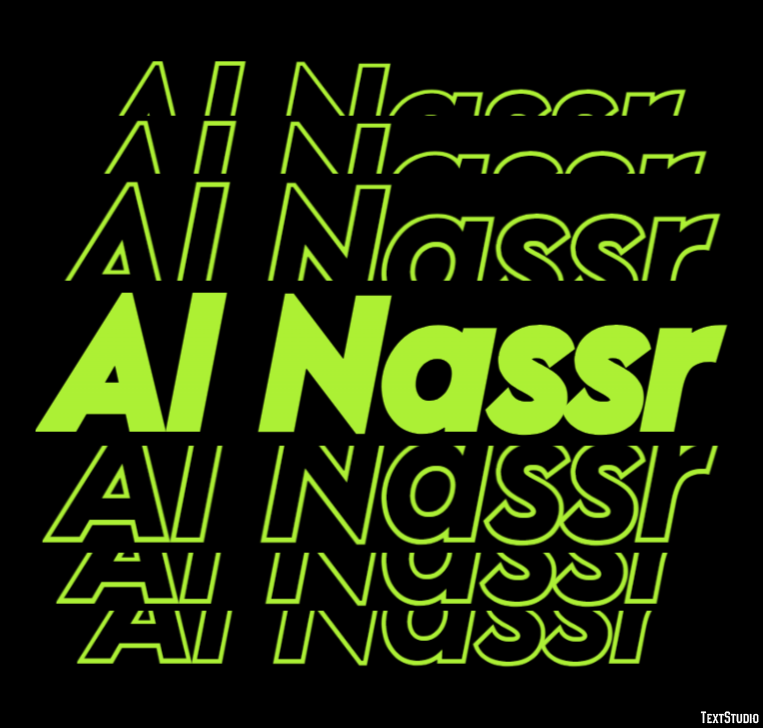 Al Nassr Effetto testo