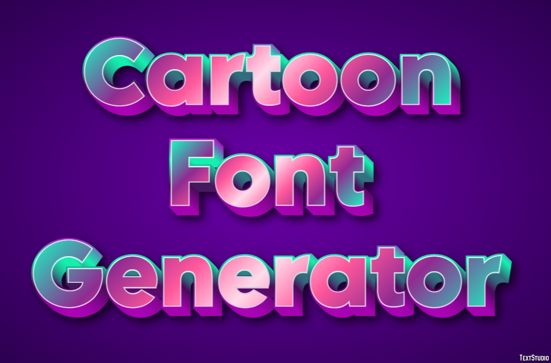 Cartoon Font Generator テキスト効果