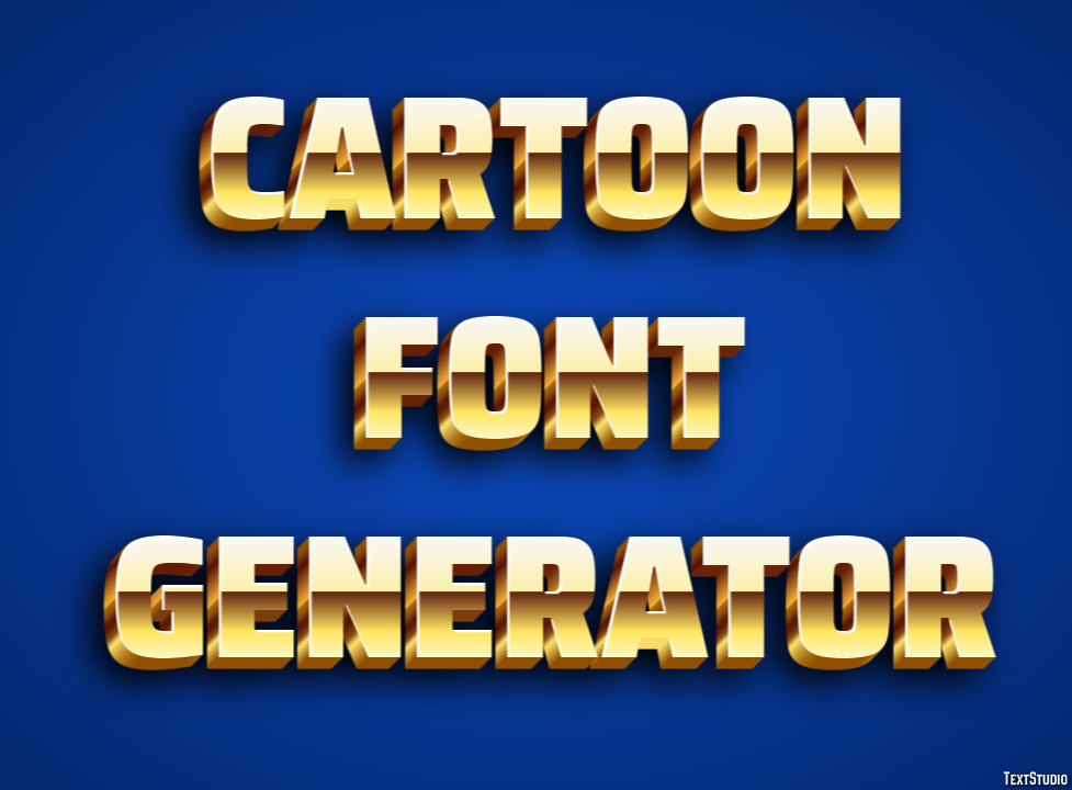 Cartoon Font Generator テキスト効果