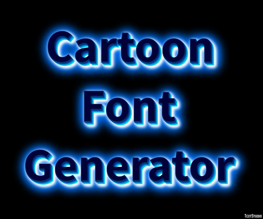 Cartoon Font Generator Efecto de Texto