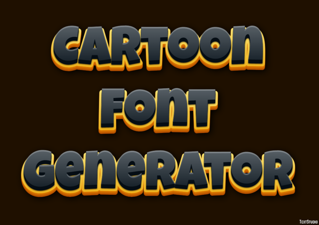 Cartoon Font Generator Efecto de Texto