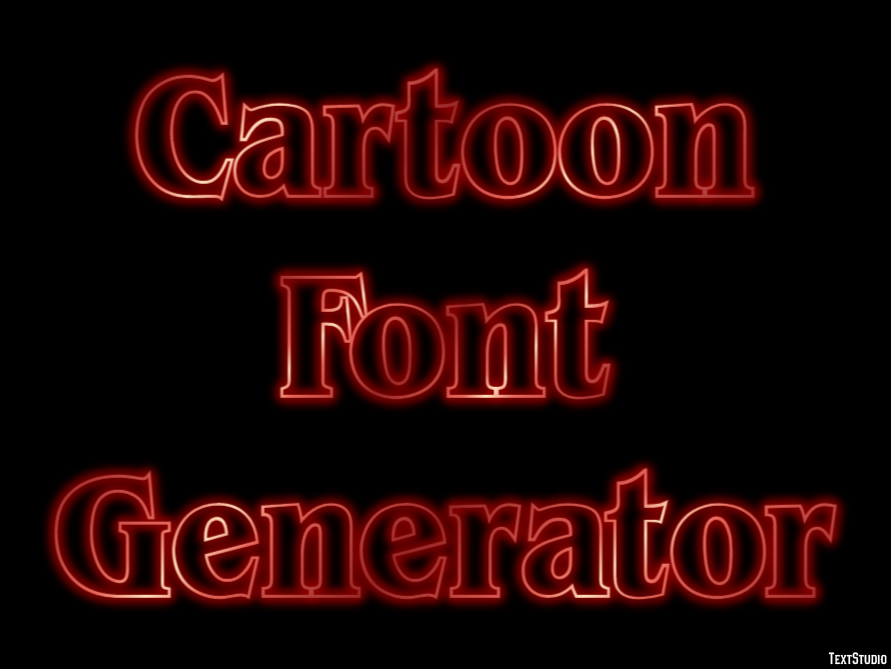 Cartoon Font Generator テキスト効果