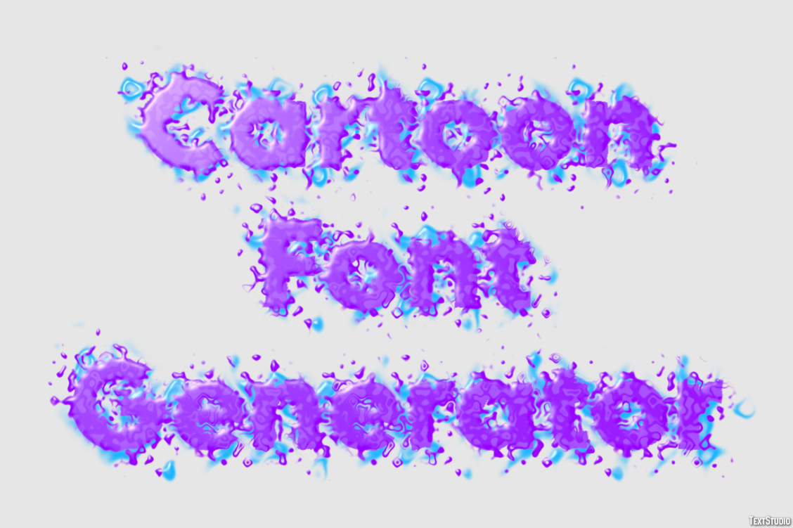 Cartoon Font Generator Tekst Effect
