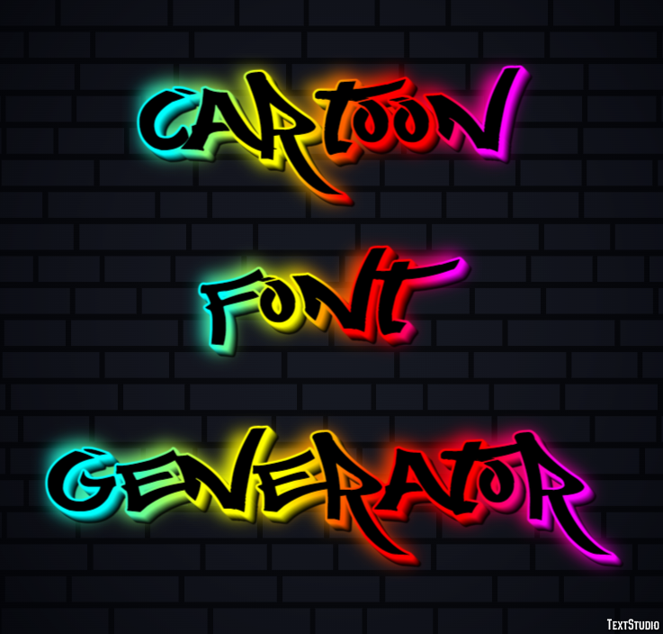 Cartoon Font Generator Efecto de Texto