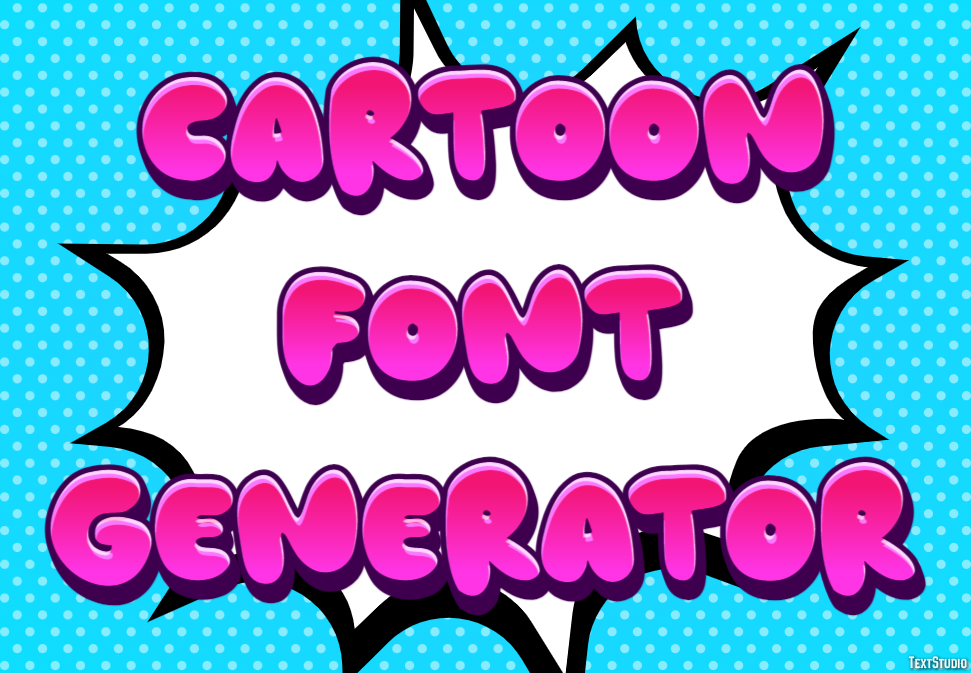 Cartoon Font Generator テキスト効果