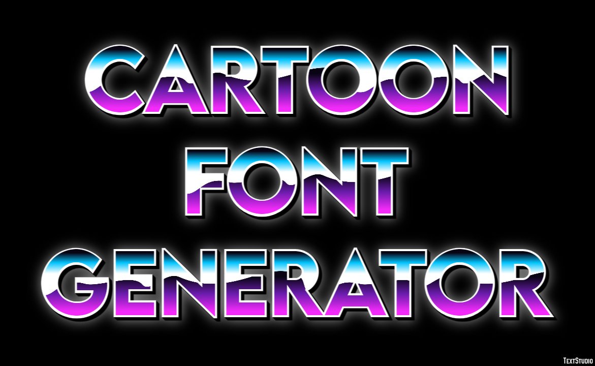 Cartoon Font Generator Tekst Effect